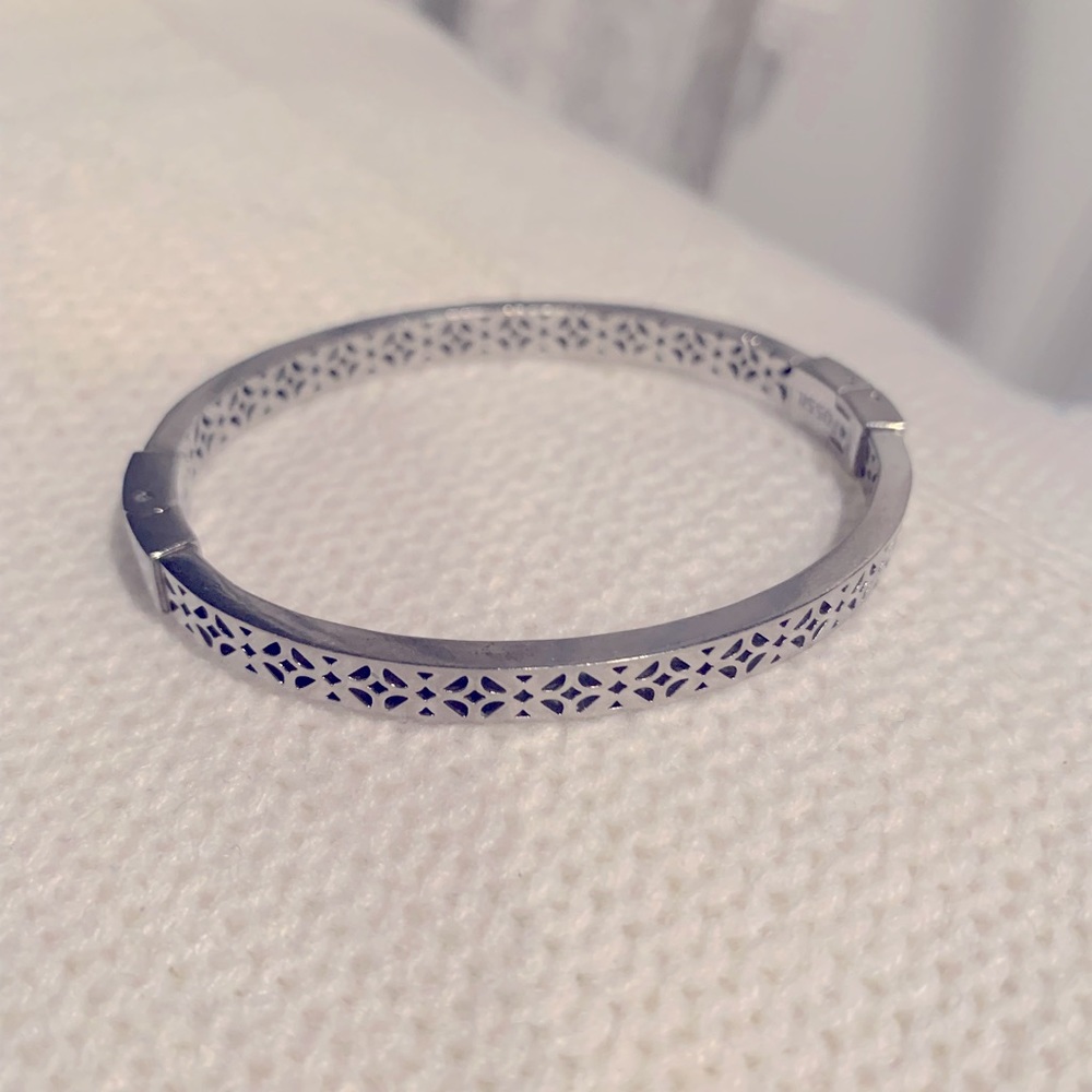 Fossil Silver Bangle Bracelet